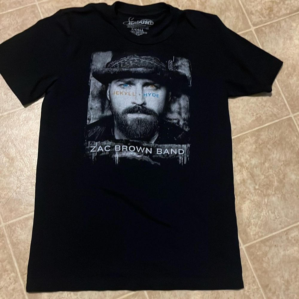 Zac Brown Band 2015 official Jekyll + Hyde tour Southern ground black T shirt